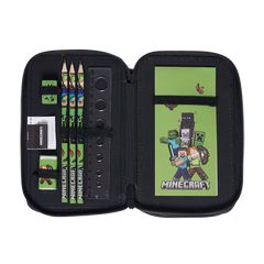 Stor – Minecraft – Filled Pencilcase – 3 compartments (166508520)-thumb-3