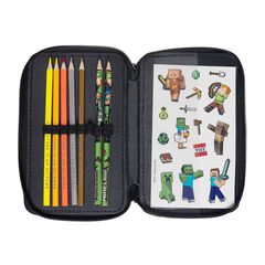 Stor – Minecraft – Filled Pencilcase – 3 compartments (166508520)-thumb-1