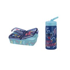 Stor - Lunch Box 18x13cm + Sipper Water Bottle 410ml - Stitch / Toys