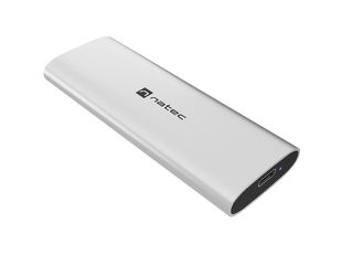 NATEC RHINO M.2 NVME LITE EXTERNAL SSD ENCLOSURE USB-C 3.2 GEN 2 ARCTIC SILVER