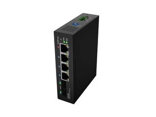 LANBERG ILGE-4P-2S-90 LIGHT INDUSTRIAL POE SWITCH 1XBT 3XAT 2XSFP DIN GIGABIT ETHERNET