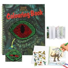 Dino World - Colouring Book With Reservible Seqins ( 0412757 ) / Toys