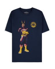 MY HERO ACADEMIA - Navy All Might Quote - Men's T-shirt (S)