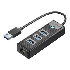 Orico PW3UR25-U3 USB Hub 4-Port 3x USB-A 3.0 1x RJ45 2.5G Ethernet 0.5m - Black