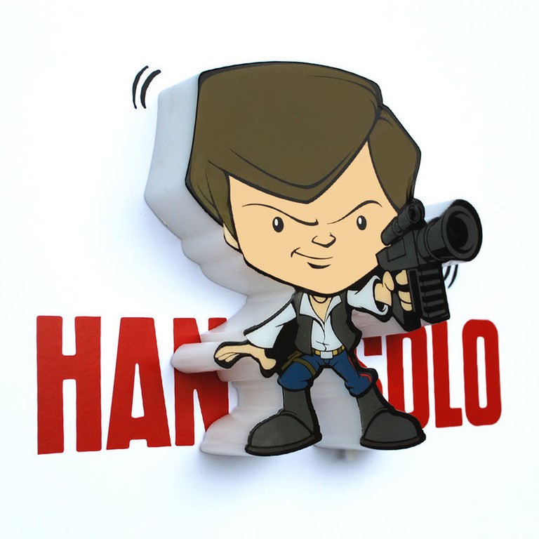 Star Wars Hans Solo 3D Light FX mini lamp