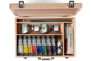 Winsor & Newton - Winton Oil Wooden Set 8x37ml +Accessories (839985) / Toys