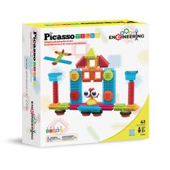 Picasso Tiles - Bristlelock bulding block set, 41pcs (PTB41) / Toys