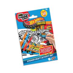 Hot Wheels - Monster Trucks Sticker Craft Activity Set (BLA30000) / Toys