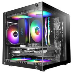 Mars Gaming MC-CUBE computer case Mini Tower Black-thumb-1