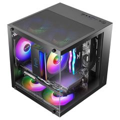 Mars Gaming MC-CUBE computer case Mini Tower Black-thumb-2