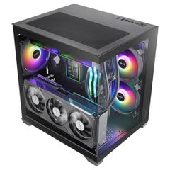 Mars Gaming MCVIEW3 computer case Mini Tower Black-thumb-2