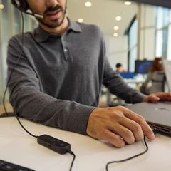 HP Poly Mission 615 Monaural USB Wired Headset-thumb-4