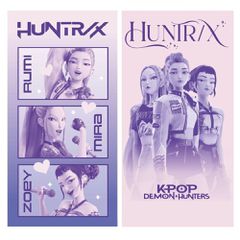 KPop Demon Hunters Huntrix assorted microfibre towel
