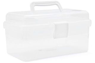 TOYMAX - Storage box with insert, 25.5 x 13.5 x 14.5 cm, clear (714223) / Toys