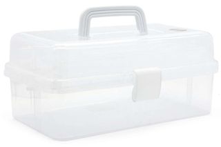 TOYMAX - Storage box with 2 shelves, 31 x 14.2 x 17.5 cm, clear (714225) / Toys