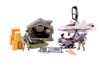 Special Forces - Military set with fighter jet, helicopter, boat and accessories (520370) / Toys