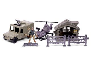 Special Forces - Military Set with Jeep, Helicopter and Accessories (520371) / Toys