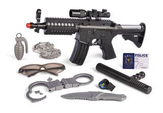 Police Machine Gun Carry Bag Set (42132) / Toys