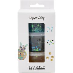 Creativ Company - Sequin Clay, blue-thumb-2