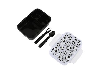 iTotal - Lunch Box with Cutlery - Football (ID2023) / Toys