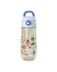 Rice - Kids Drinking Bottle - Plastic with ABC Print - Blue - 550 ml (PLBOT-SABC) / Toys
