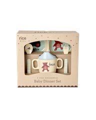 Rice - Melamine Baby Dinner Set - Blue ABC Print - 4 pcs / Baby and Children