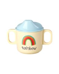 Rice - Melamine 2 Handle Baby Cup with ABC Print - Blue - 250 ml / Baby and Children