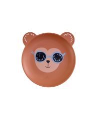 Rice - Kids Plate - Monkey Print - Mat Finish / Baby and Children