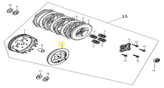Πλάκα Αμπραγιάζ Sym VF.125 E5 2020-2024 22351-U4A-000-M-VN