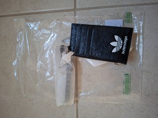 Balenciaga x Adidas Card Case black & white On Keychain