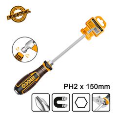 Κατσαβίδι Σταυρού Χτυπητό PH2x150mm-thumb-1