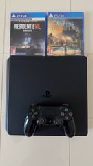 Sony PS4 με 1 χειριστήριο και 2 παιχνίδια