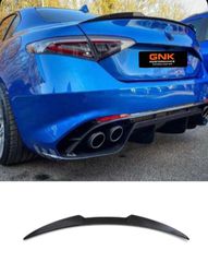 ΑΕΡΟΤΟΜΗ Trunk Spoiler for Alfa Romeo Giulia (952) 2016+ QV Design Piano Black