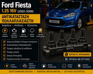 Ford Fiesta 1.25 16V (2002–2008) - Αντικατάσταση Πολλαπλασιαστή