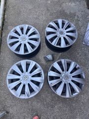 4 Ζάντες VW Polo και λάστιχα τεσσάρων εποχών -Σε Καλή Κατάσταση