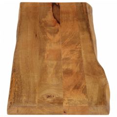 Επιφάνεια Τραπεζιού 180x40x3,8 εκ. Live Edge Μασίφ Ξύλο Μάνγκο 370785-thumb-3