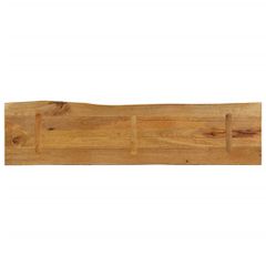 Επιφάνεια Τραπεζιού 180x40x3,8 εκ. Live Edge Μασίφ Ξύλο Μάνγκο 370785-thumb-4