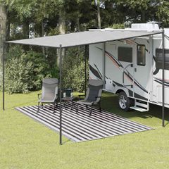 Χαλί Σκηνής Ανθρακί/Λευκό 250 x 400 εκ. 310823