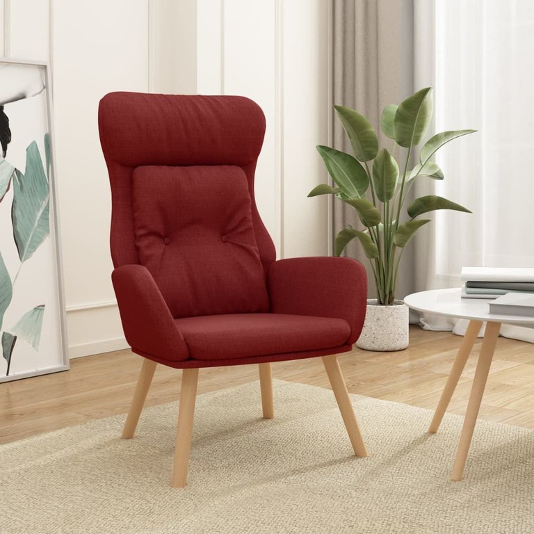 Πολυθρόνα Relax Μπορντό Υφασμάτινη 341298