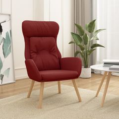 Πολυθρόνα Relax Μπορντό Υφασμάτινη 341298