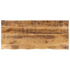 Επιφάνεια Τραπεζιού 140x60x3,8 εκ. Live Edge Μασίφ Ξύλο Μάνγκο 370409