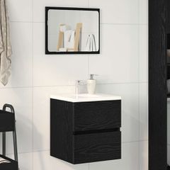 Ντουλάπι Νιπτήρα Μπάνιου Μαύρο Δρυς 41x38,5x45 εκ. από Τεχνητό Ξύλο 862541