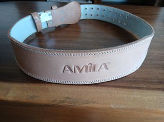 Δερματινη ζωνη αρσης βαρων AMILA. μεγεθος ως XL.αχρησιμοποιητη. Ειχε αγοραστει