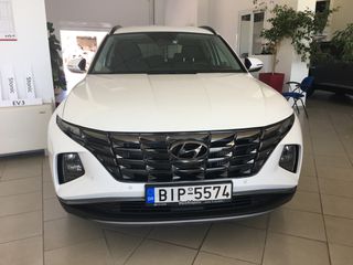 Hyundai Tucson 2024 1.6T 180PS 4WD 7DCT Distinctive_White Pearl_ελληνικό_1ο χέρι-thumb-1