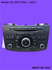 MAZDA 3 BL 2008-2014 ΜΕΤΑΧΕΙΡΙΣΜΕΝΑ ΑΝΤΑΛΛΑΚΤΙΚΑ ( Κεντρική μονάδα ηχοσυστήματος MP3 - 6 disc με κωδικό BBM5-66-AR0 γνήσια μεταχειρισμένη )