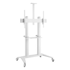 Techly ICA-TR49W Βάση δαπέδου για τηλεόραση με ρόδες λευκή από 70 "έως 120"