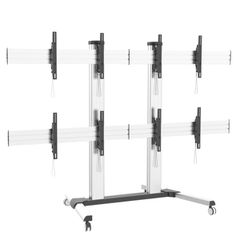 TECHLY ICA-TR4VW Βάση δαπέδου για 4 τηλεοράσεις LCD/LED 32-55" για Video Wall