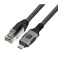 TECHLY ICOC U3C-RJ45-030 Καλώδιο USB-C™ Αρσενικό σε Ethernet RJ45 Αρσενικό 3m