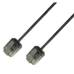 Techly ICOC U6-SLIM-005BKT Καλώδιο δικτύου UTP Cat.6 Ultra Slim 0.5m