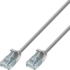 TECHLY ICOC U6-SLIM-010T2 Καλώδιο Patch δικτύου Cat.6 UTP Slim 1m Γκρι